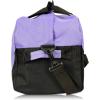 imageDALIX 18quot Two Tone Duffle Bag Medium Black Red Blue Gold Pink Purple GrayPurple