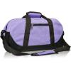 imageDALIX 18quot Two Tone Duffle Bag Medium Black Red Blue Gold Pink Purple GrayPurple