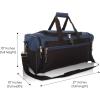 imageDALIX 21quot Blank Sports Duffle Bag Gym Bag Travel Duffel with Adjustable Strap in GoldNavy Blue