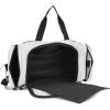 imageDALIX 21quot Blank Sports Duffle Bag Gym Bag Travel Duffel with Adjustable Strap in GoldWhite