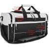 imageDALIX 21quot Blank Sports Duffle Bag Gym Bag Travel Duffel with Adjustable Strap in GoldWhite