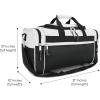 imageDALIX 21quot Blank Sports Duffle Bag Gym Bag Travel Duffel with Adjustable Strap in GoldWhite