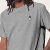 imageDALIX Astronaut Embroidered Relaxed Heavy Soft Cotton T Shirt MensAthletic Heather