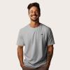 imageDALIX Astronaut Embroidered Relaxed Heavy Soft Cotton T Shirt MensAthletic Heather