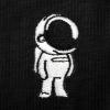 imageDALIX Astronaut Embroidered Relaxed Heavy Soft Cotton T Shirt MensBlack