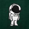 imageDALIX Astronaut Embroidered Relaxed Heavy Soft Cotton T Shirt MensForest Green