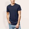 imageDALIX Classic Fit Soft Cotton Jersey Pre Shrunk T Shirt Mens TeeNavy Blue