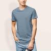 imageDALIX Classic Fit Soft Cotton Jersey Pre Shrunk T Shirt Mens TeeSlate Gray