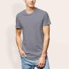 imageDALIX Classic Fit Soft Cotton Jersey Pre Shrunk T Shirt Mens TeeStorm Gray