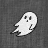 imageDALIX Ghost Embroidered Long Sleeve Tee Lightweight Soft Cotton Shirt MensAsphalt Gray