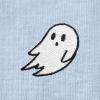 imageDALIX Ghost Embroidered Long Sleeve Tee Lightweight Soft Cotton Shirt MensBaby Blue