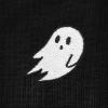 imageDALIX Ghost Embroidered Long Sleeve Tee Lightweight Soft Cotton Shirt MensBlack