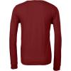 imageDALIX Ghost Embroidered Long Sleeve Tee Lightweight Soft Cotton Shirt MensCardinal Red