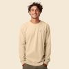imageDALIX Ghost Embroidered Long Sleeve Tee Lightweight Soft Cotton Shirt MensSoft Cream