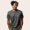imageDALIX Ghost Embroidered Soft Cotton Short Sleeve T Shirt MensAsphalt Gray
