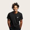 imageDALIX Ghost Embroidered Soft Cotton Short Sleeve T Shirt MensBlack