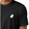 imageDALIX Ghost Embroidered Soft Cotton Short Sleeve T Shirt MensBlack
