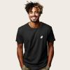 imageDALIX Ghost Embroidered Soft Cotton Short Sleeve T Shirt MensBlack