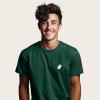 imageDALIX Ghost Embroidered Soft Cotton Short Sleeve T Shirt MensForest Green