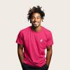 imageDALIX Ghost Embroidered Soft Cotton Short Sleeve T Shirt MensFuchsia