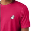 imageDALIX Ghost Embroidered Soft Cotton Short Sleeve T Shirt MensFuchsia