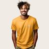 imageDALIX Ghost Embroidered Soft Cotton Short Sleeve T Shirt MensGold