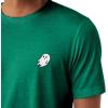 imageDALIX Ghost Embroidered Soft Cotton Short Sleeve T Shirt MensKelly Green