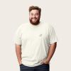 imageDALIX Ghost Embroidered Soft Cotton Short Sleeve T Shirt MensNatural