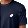 imageDALIX Ghost Embroidered Soft Cotton Short Sleeve T Shirt MensNavy Blue
