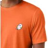 imageDALIX Ghost Embroidered Soft Cotton Short Sleeve T Shirt MensOrange