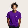 imageDALIX Ghost Embroidered Soft Cotton Short Sleeve T Shirt MensPurple