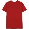 imageDALIX Ghost Embroidered Soft Cotton Short Sleeve T Shirt MensRed