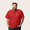 imageDALIX Ghost Embroidered Soft Cotton Short Sleeve T Shirt MensRed