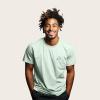 imageDALIX Ghost Embroidered Soft Cotton Short Sleeve T Shirt MensSage