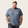 imageDALIX Ghost Embroidered Soft Cotton Short Sleeve T Shirt MensSlate Gray