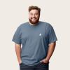 imageDALIX Ghost Embroidered Soft Cotton Short Sleeve T Shirt MensSlate Gray