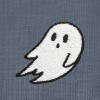 imageDALIX Ghost Embroidered Soft Cotton Short Sleeve T Shirt MensSlate Gray