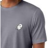 imageDALIX Ghost Embroidered Soft Cotton Short Sleeve T Shirt MensStorm Gray
