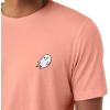 imageDALIX Ghost Embroidered Soft Cotton Short Sleeve T Shirt MensSunset
