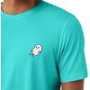 imageDALIX Ghost Embroidered Soft Cotton Short Sleeve T Shirt MensTeal