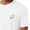 imageDALIX Ghost Embroidered Soft Cotton Short Sleeve T Shirt MensWhite