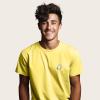 imageDALIX Ghost Embroidered Soft Cotton Short Sleeve T Shirt MensYellow