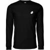imageDALIX Ghost Embroidered Long Sleeve Tee Lightweight Soft Cotton Shirt MensBlack