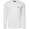 imageDALIX Ghost Embroidered Long Sleeve Tee Lightweight Soft Cotton Shirt MensWhite