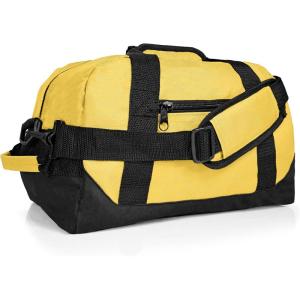 imageDALIX 14quot Small Duffle Bag Two Toned Gym Travel BagGold