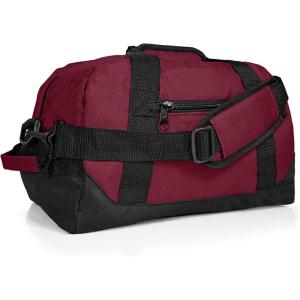 imageDALIX 14quot Small Duffle Bag Two Toned Gym Travel BagMaroon