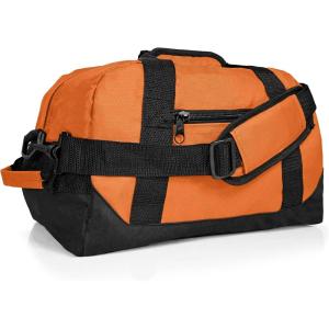 imageDALIX 14quot Small Duffle Bag Two Toned Gym Travel BagOrange
