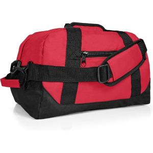 imageDALIX 14quot Small Duffle Bag Two Toned Gym Travel BagRed