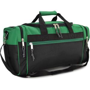 imageDALIX 21quot Blank Sports Duffle Bag Gym Bag Travel Duffel with Adjustable Strap in GoldGreen