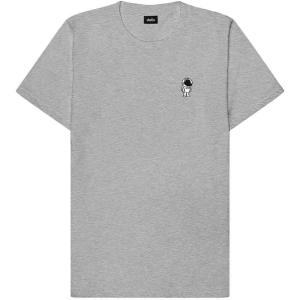 imageDALIX Astronaut Embroidered Relaxed Heavy Soft Cotton T Shirt MensAthletic Heather